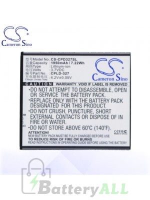 CS Battery for Coolpad CPLD-327 / 5952 / 7620L / 8729 / K1 Battery PHO-CPD327SL