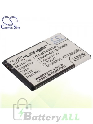 CS Battery for HTC A6365 / A6388 / ADR6200 / ADR6225 / ADR6300 Battery PHO-HT6363XL