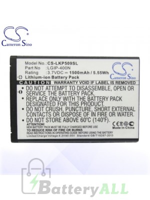 CS Battery for LG Phoenix / Thrive P506 / US640 / US670 Battery PHO-LKP509SL