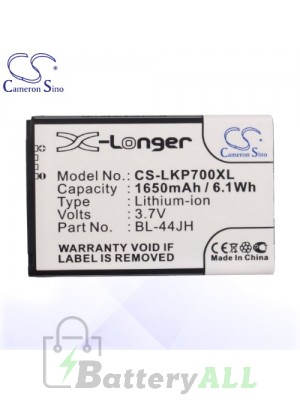 CS Battery for LG Optimus Dynamic 2 / Optimus Fuel / P870 / US770 Battery PHO-LKP700XL