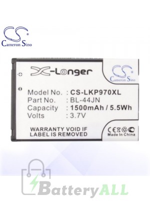 CS Battery for LG Electronics C660 Pro / Enlighten / Gelato Battery PHO-LKP970XL