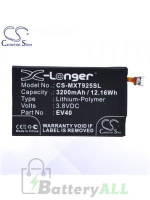 CS Battery for Motorola EV40 / SNN5913A / Droid Razr HD XT925 Battery PHO-MXT925SL