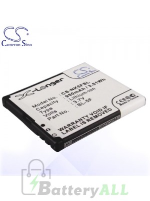 CS Battery for Nokia BL-5F / Nokia 6290 / C5-SCDMA / E65 / N93 / N93i Battery PHO-NK5FSL