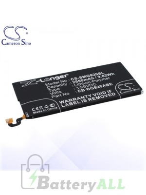 CS Battery for Samsung Galaxy S6 / SCH-J510 / SCV31 / SGH-N520 Battery PHO-SMG920SL