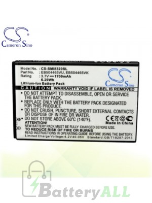 CS Battery for Samsung Galaxy Prevail / Galaxy Rookie / SCH-R720 Battery PHO-SMI8320SL