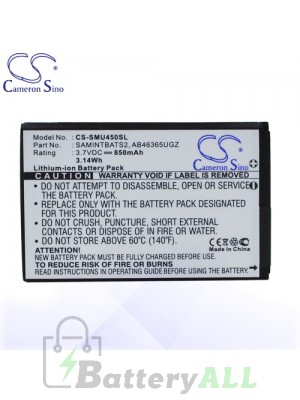 CS Battery for Samsung AB463651GZ / AB463651GZBSTD / SCH-U460 Battery PHO-SMU450SL