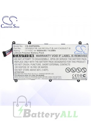 CS Battery for Samsung Galaxy Tab 7.0 Plus GT-P6200 / GT-P6201 Battery TA-SGP620SL